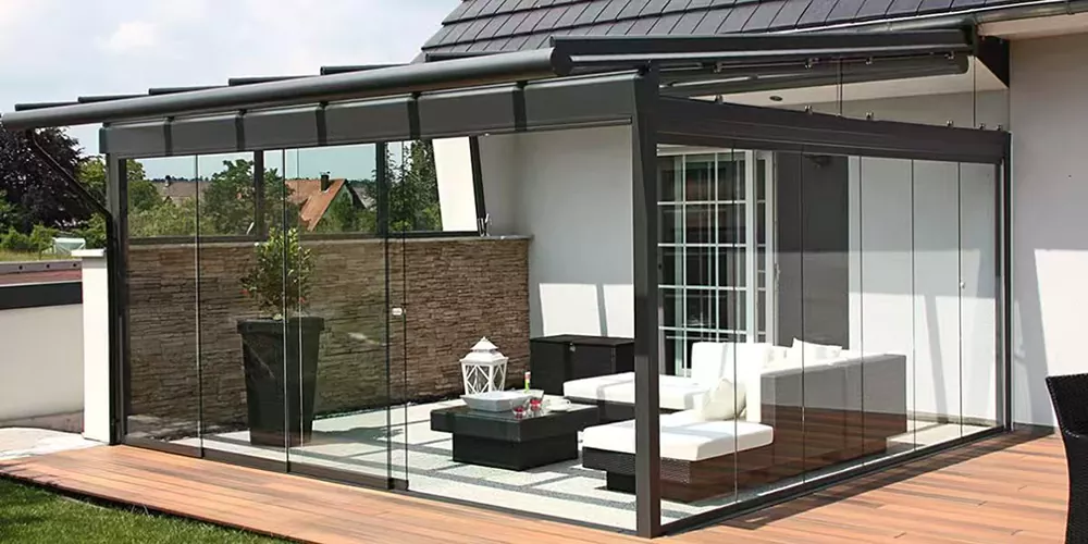 Aluminum Alloy Sunshade Canopy For Sunroom